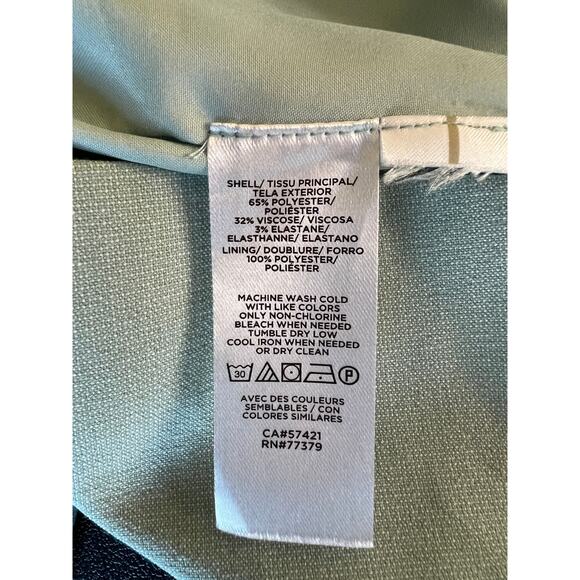 Calvin Klein Womens Skirt Suit 2 Piece Separates Green Size 10 Career Office - Picture 7 of 8